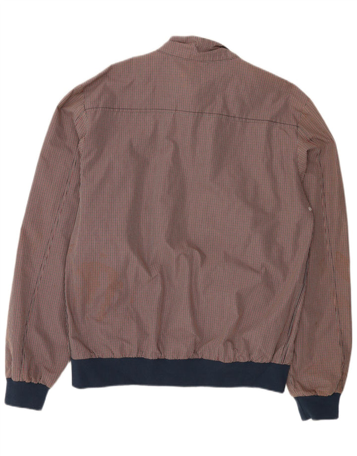 Quiksilver Veste Bomber Homme UK 42 XL Rouge Vichy Coton