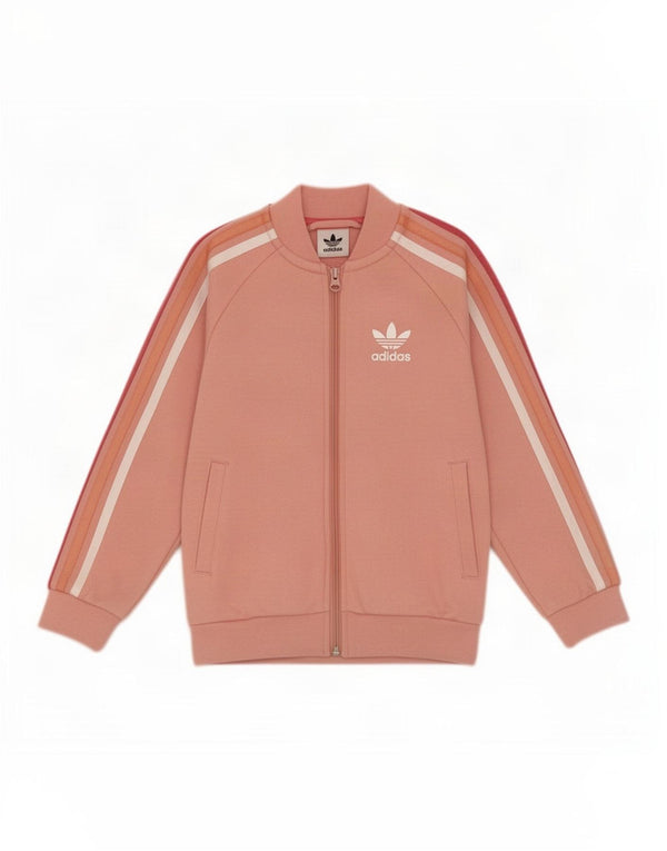 Veste de survêtement Adidas Fille 6-7 ans Rose Coton