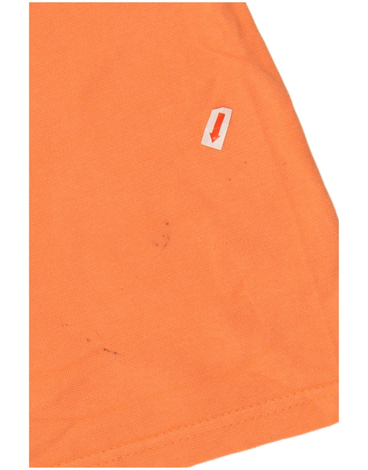 KAPPA Polo Homme Large Orange Coton