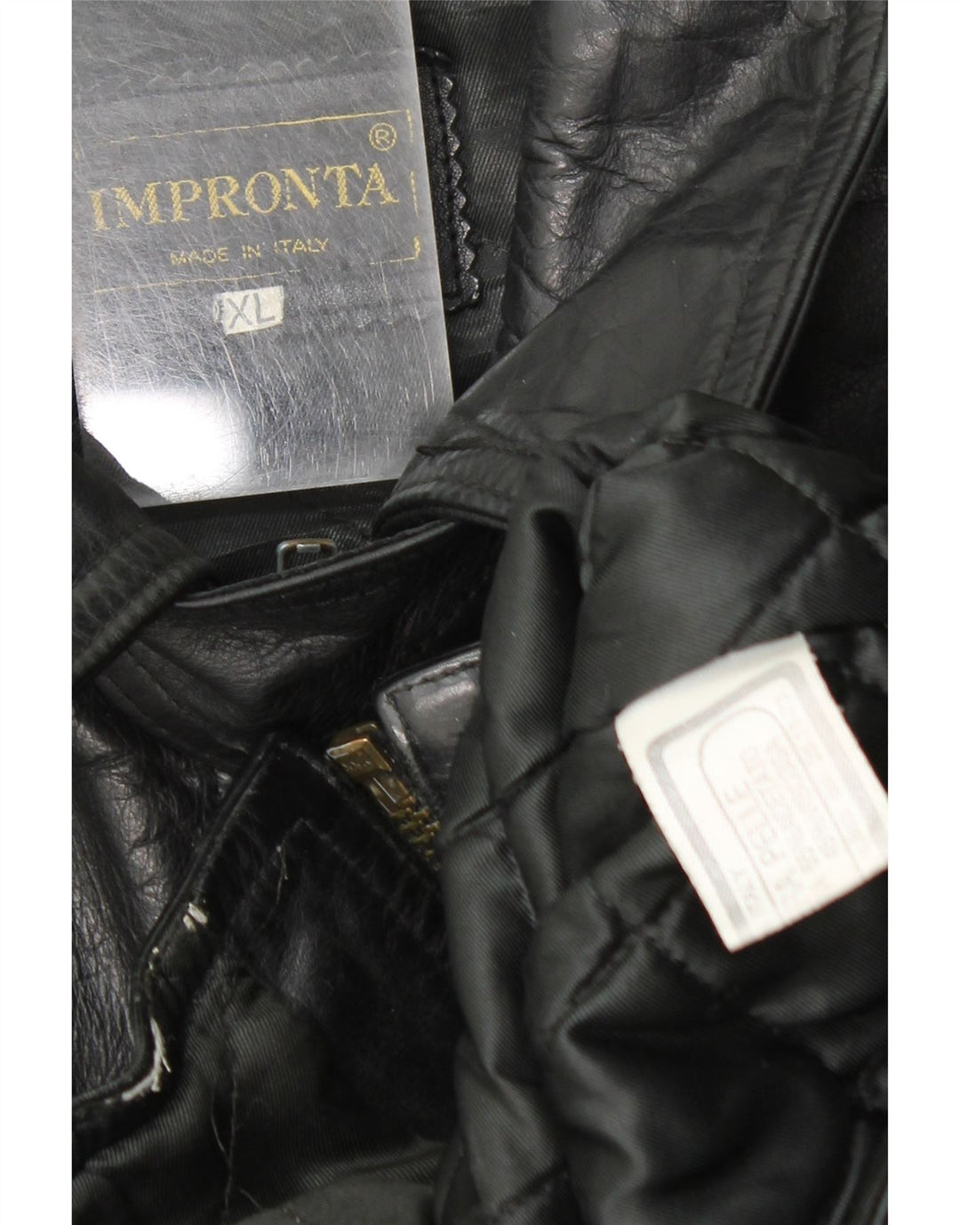 veste de course en cuir femme vintage UK 18 XL cuir noir
