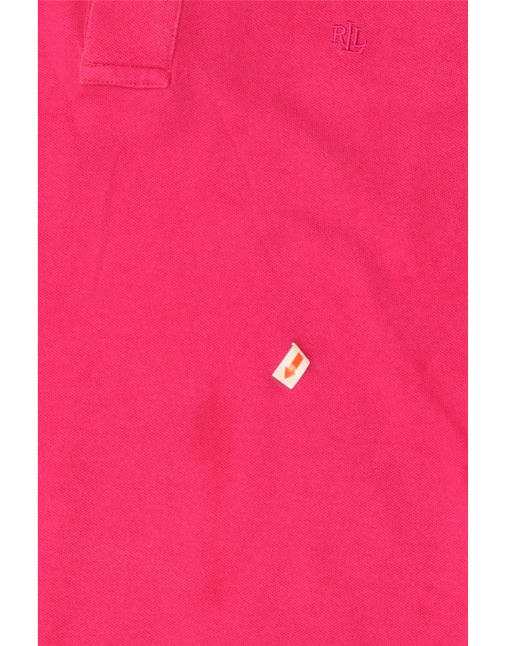 RALPH LAUREN Polo Femme UK 18 XL Rose Coton