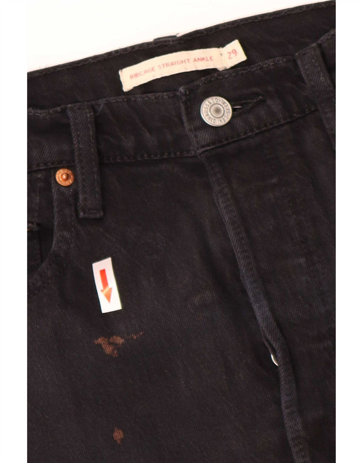 Levi's Jean Droit Ribcage Femme W29 L27 Coton Noir
