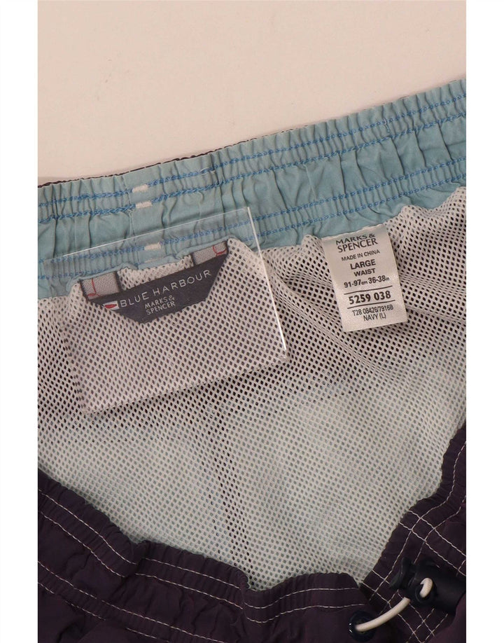 Marks & Spencer Short de Bain Blue Harbour Homme Violet Large Colorblock
