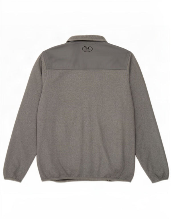 Under Armour Haut de survêtement à col zippé Cold Gear pour homme Gris moyen