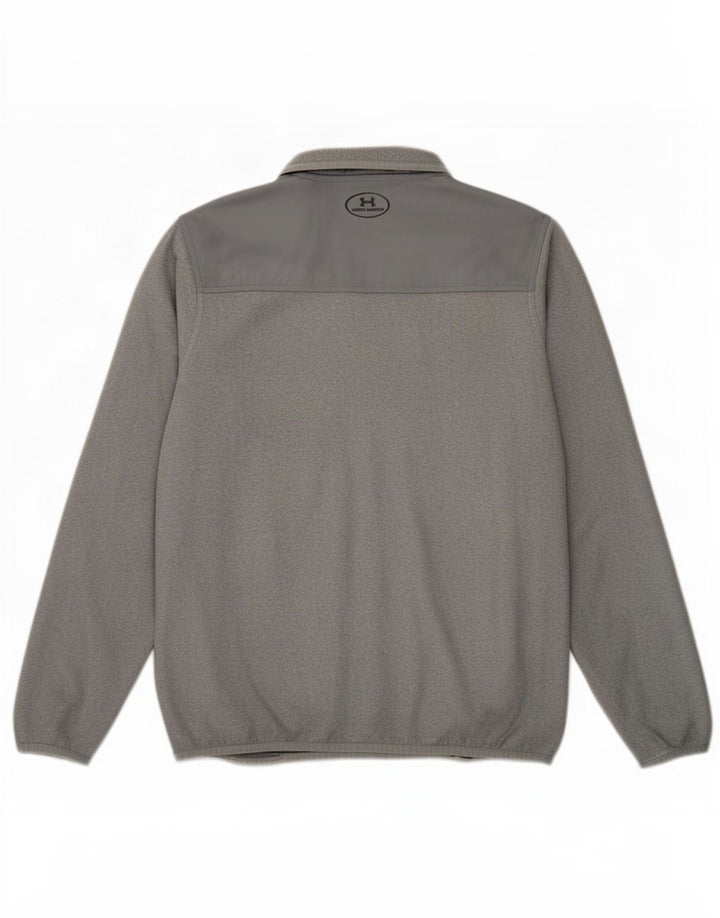 Under Armour Haut de survêtement à col zippé Cold Gear pour homme Gris moyen