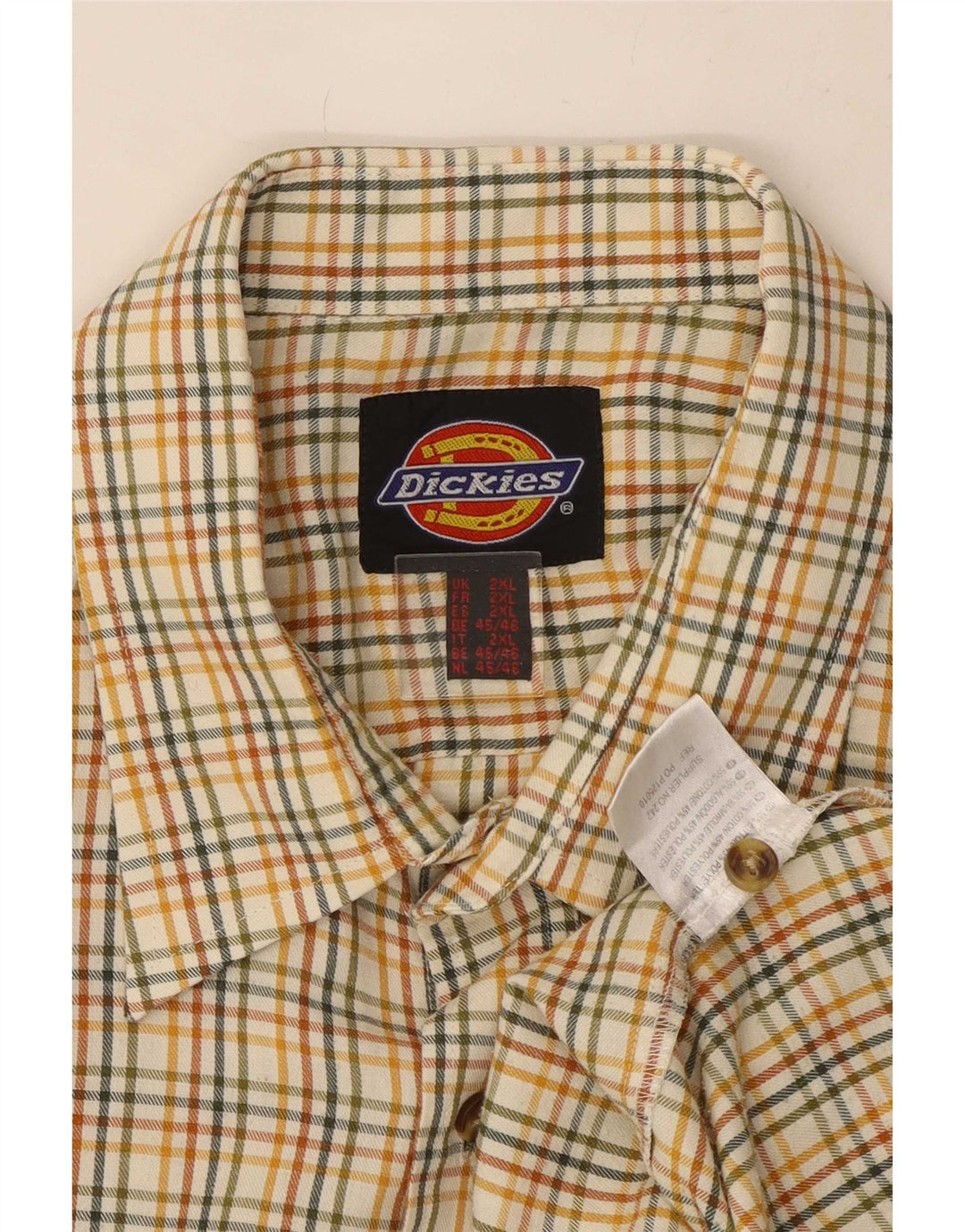 Dickies Chemise en flanelle pour homme 2XL en coton à carreaux multicolores