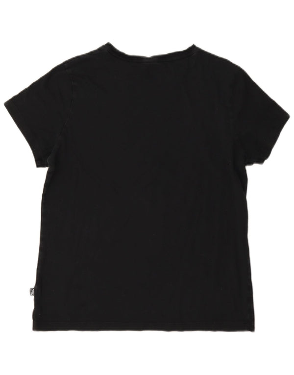 Puma T-shirt graphique pour femme UK 14 Noir moyen