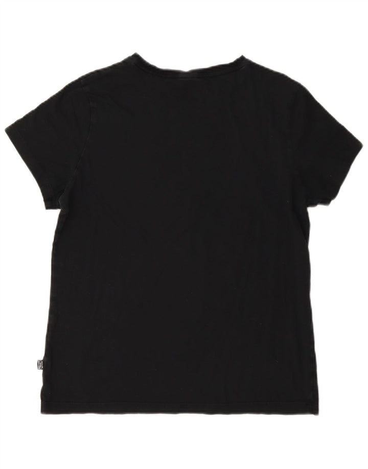 Puma T-shirt graphique pour femme UK 14 Noir moyen