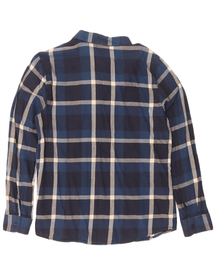 Volcom Chemise en flanelle pour homme en coton à carreaux bleu marine moyen