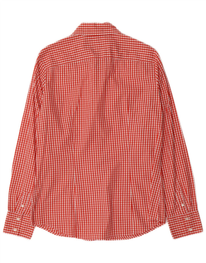 Tommy Hilfiger Chemise Femme US 10 Grand Coton Vichy Rouge