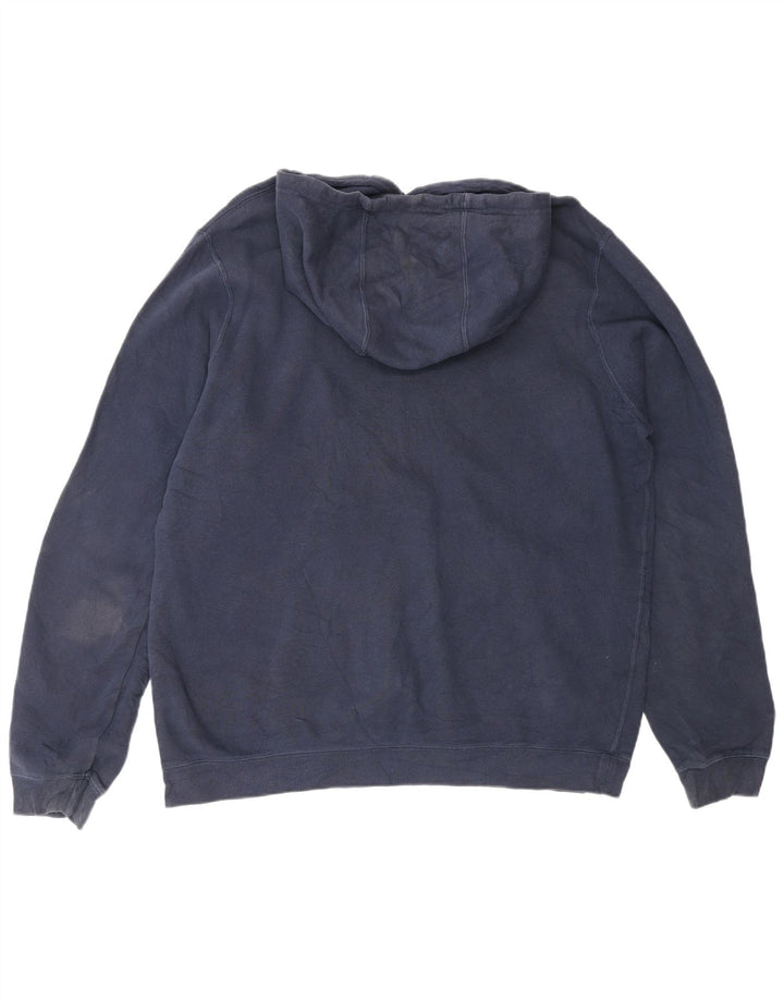 NIKE Pull à capuche pour homme en coton bleu marine Large