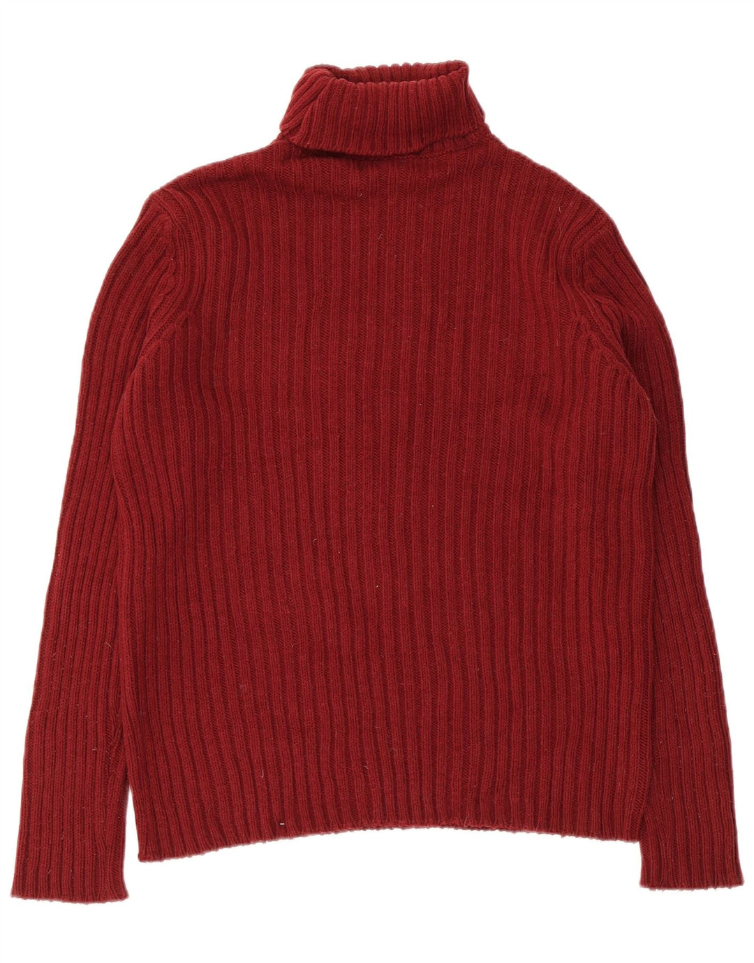 Benetton Pull Col Roulé Homme Petit Bordeaux