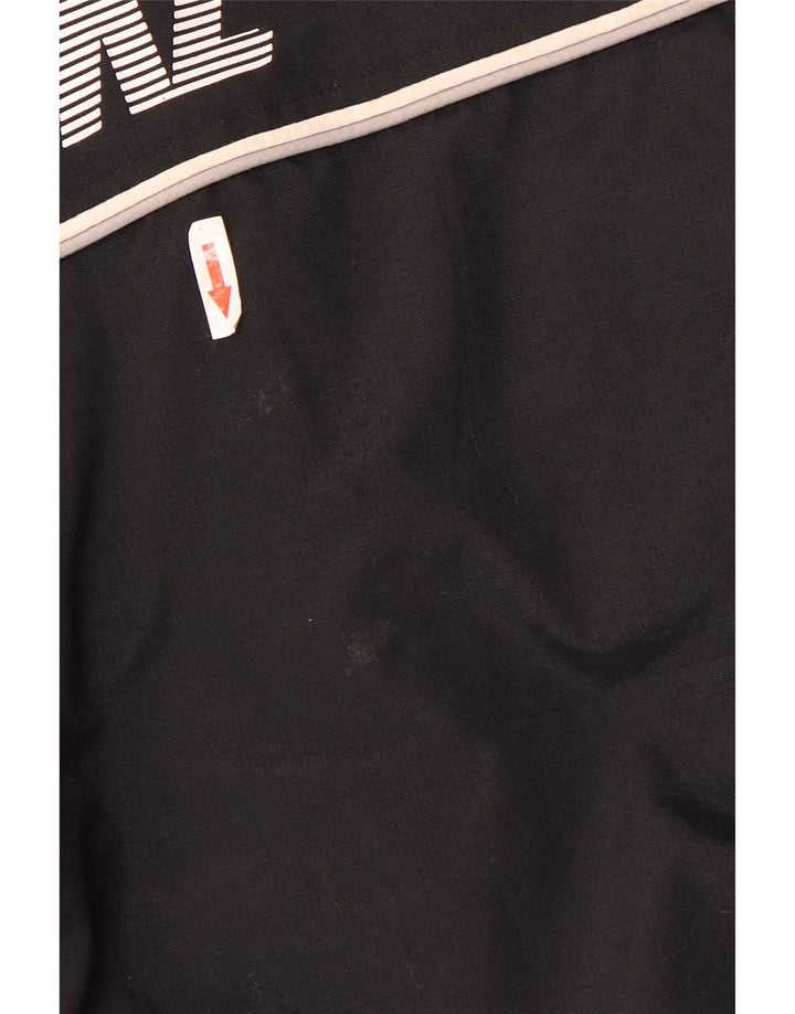 Nike Veste coupe-vent à capuche graphique pour homme UK 42/44 Large Noir Polyester