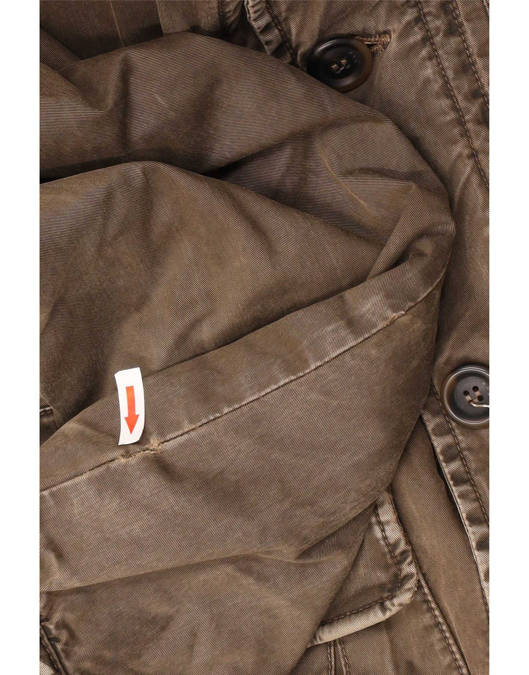 Marlboro Classics Veste utilitaire pour homme UK 40 Large Kaki Coton