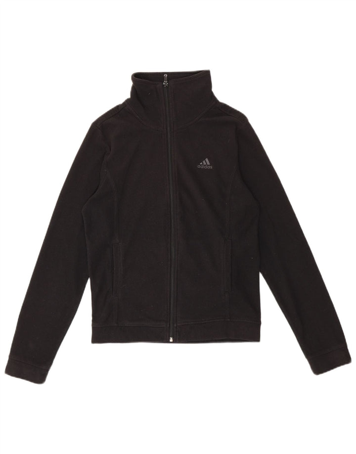Adidas Veste polaire pour femme UK 10 Petit Noir Polyester