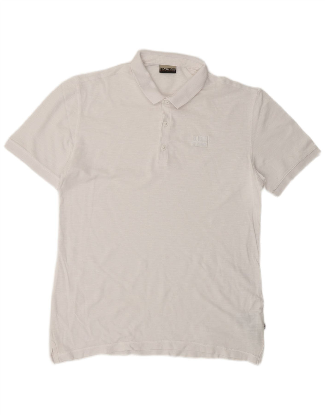 Napapijri Polo Homme Grand Blanc Coton