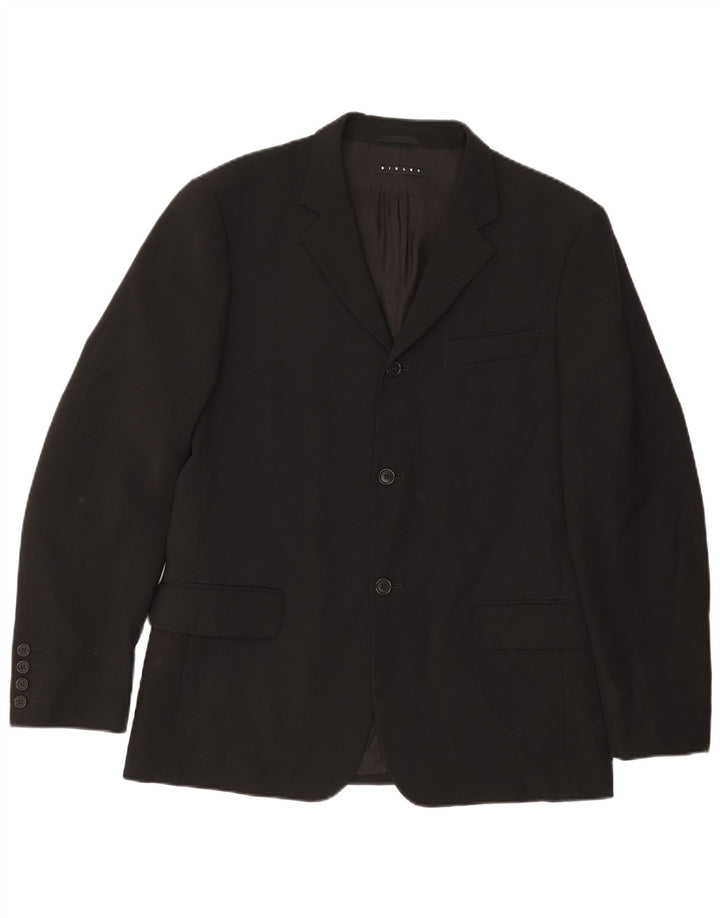 Sisley Veste Blazer 3 Boutons Homme IT 50 Large Noir Polyester