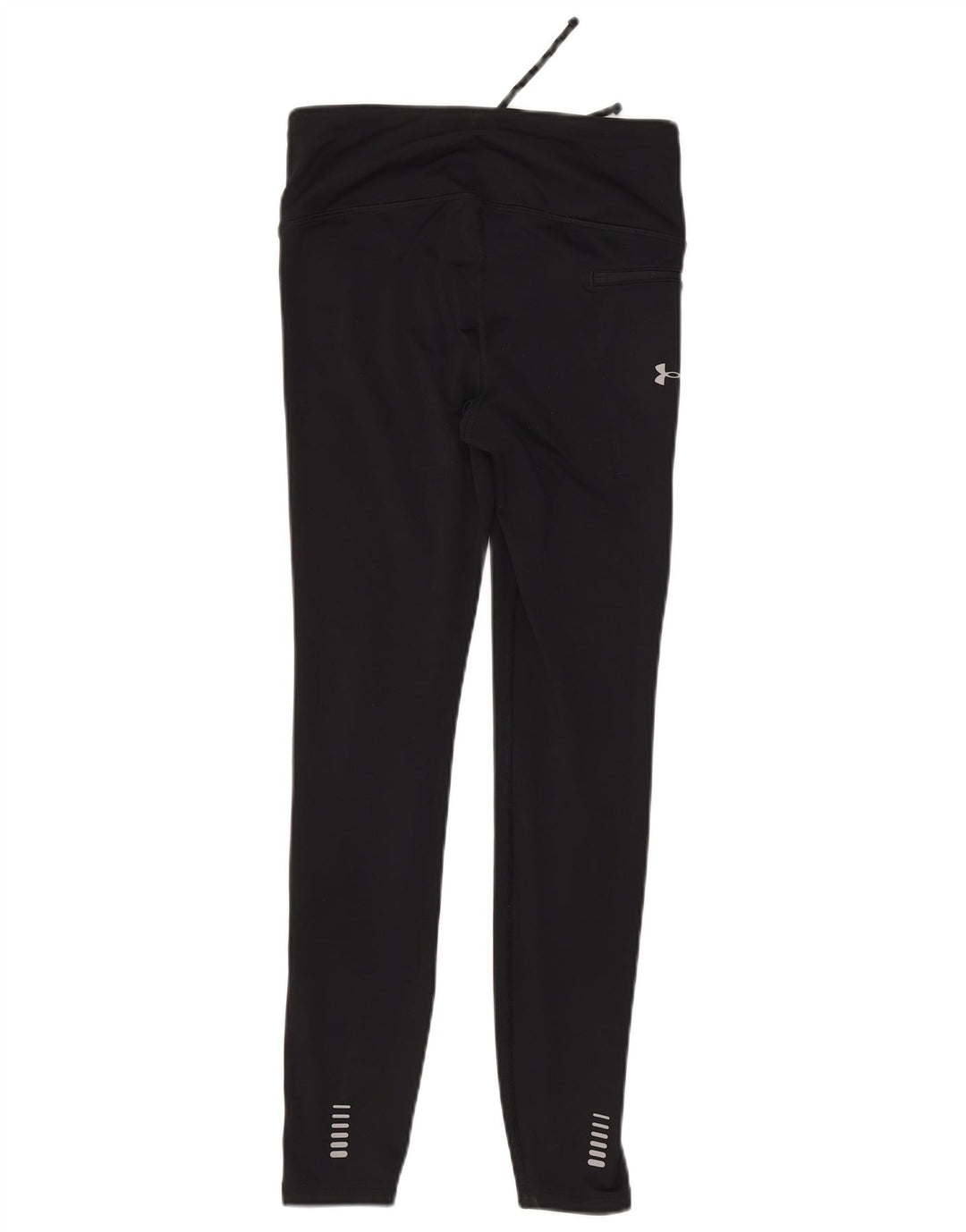 UNDER ARMOUR Leggings Femme UK 10 Petit Noir Géométrique Polyamide