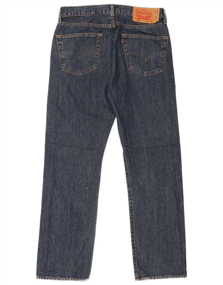 LEVI'S Jean Droit 501 Homme W32 L30 Bleu Coton