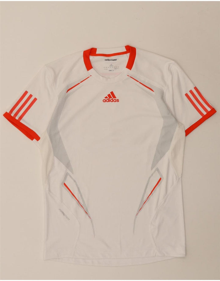 Adidas Hommes Climacool T-Shirt Haut Petit Blanc Colorblock Polyester