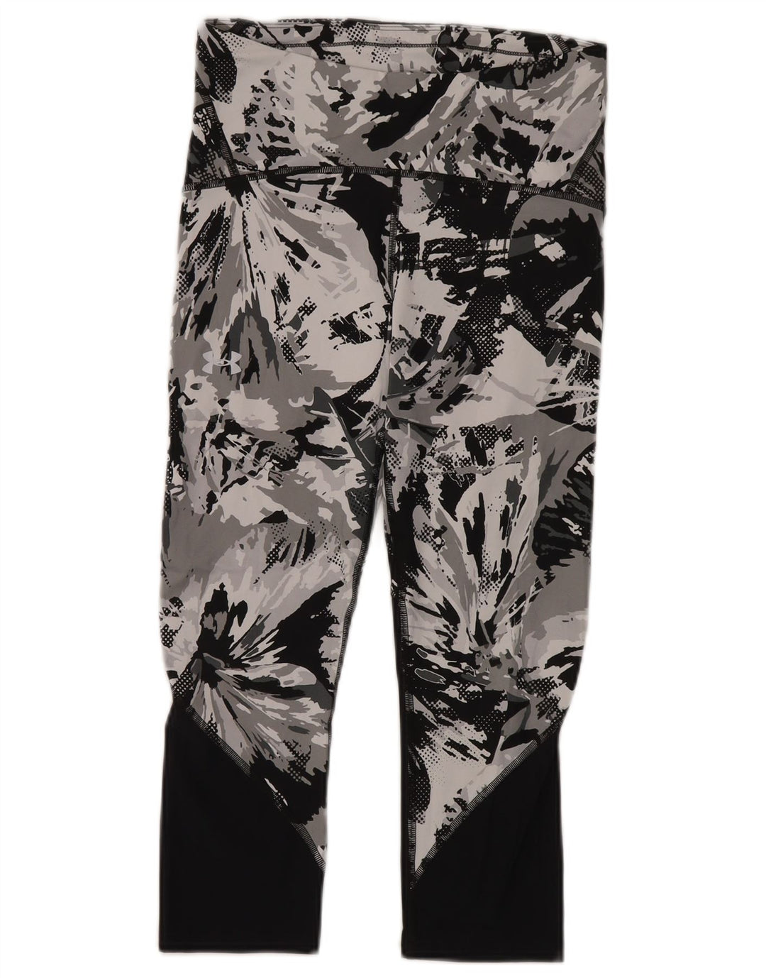 Under Armour Legging court à motif abstrait pour femme UK 44 Gris moyen