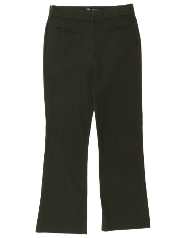 Zara Pantalon court bootcut pour femme Medium W28 L25 Kaki