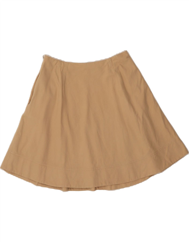 RALPH LAUREN Womens Flared Skirt US 8 Medium W28  Beige Cotton Vintage Ralph Lauren and Second-Hand Ralph Lauren from Messina Hembry 
