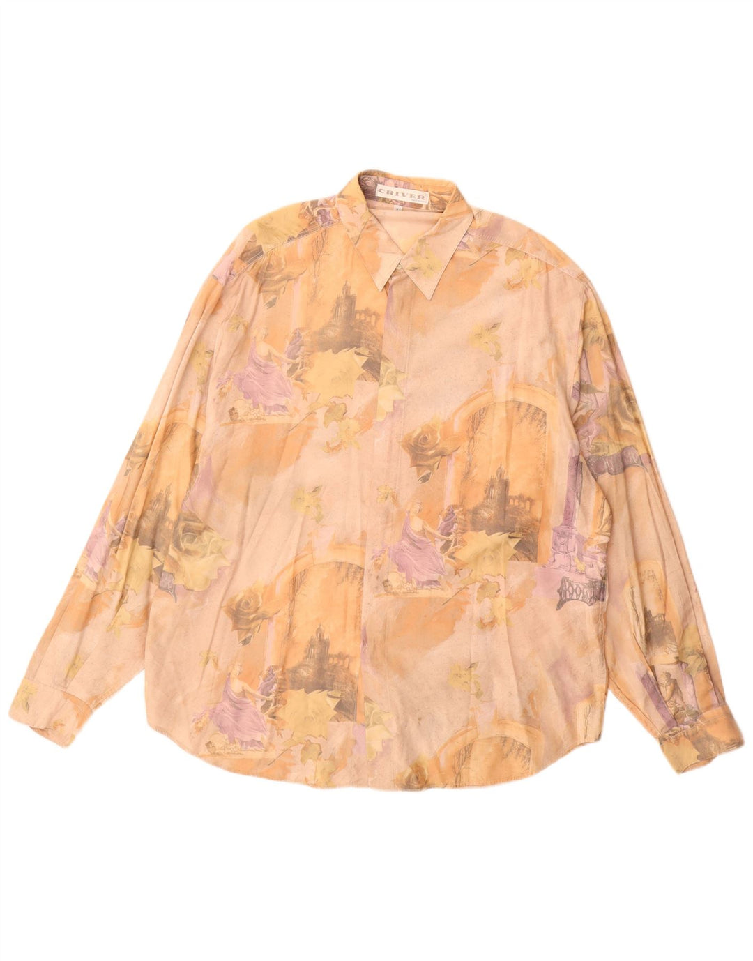 Criver Chemise Graphique Homme Large Beige Viscose