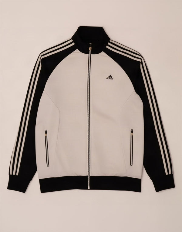 Adidas Veste de survêtement pour homme Large Gris Polyester