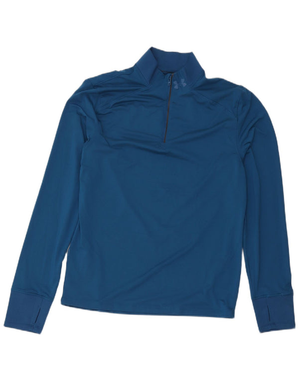 Under Armour Haut de Survêtement Zip Neck Pullover Homme Bleu Moyen
