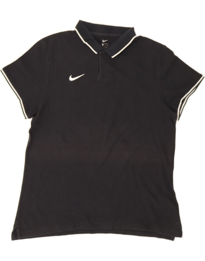 NIKE Mens Polo Shirt 2XL Black Cotton Vintage Nike and Second-Hand Nike from Messina Hembry 