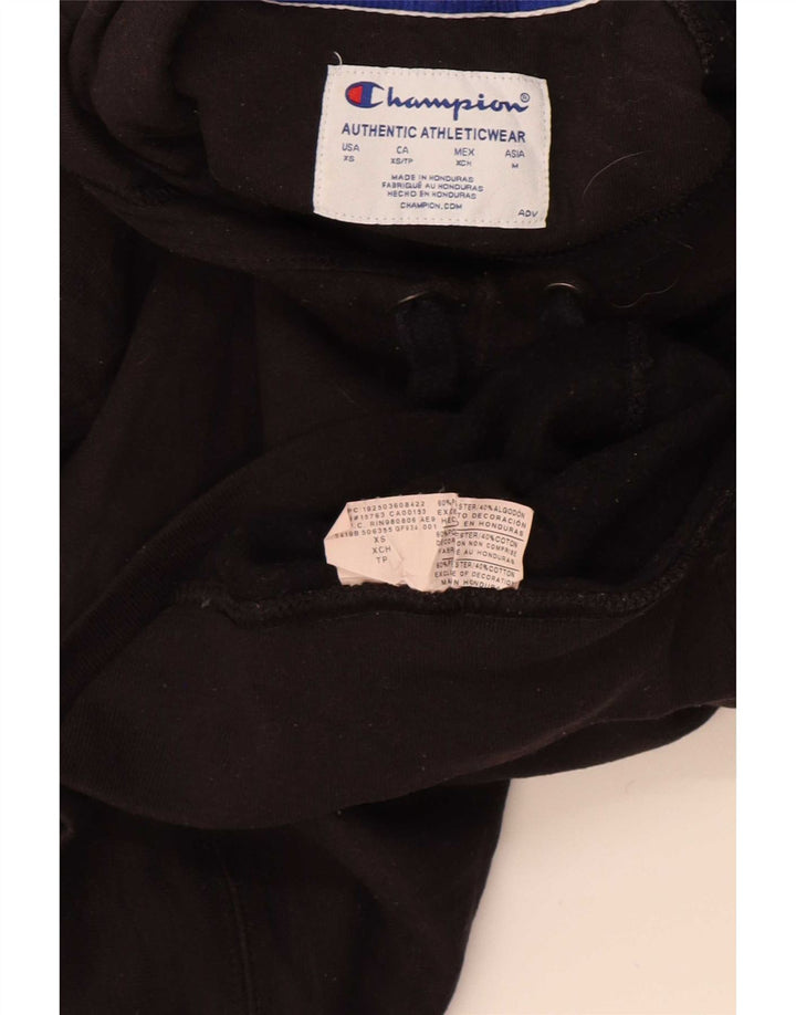Champion Pull à capuche graphique pour homme XS Noir Polyester