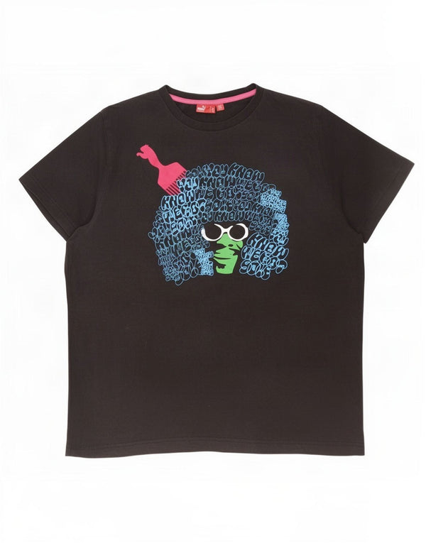 Puma T-shirt graphique pour homme 2XL Noir