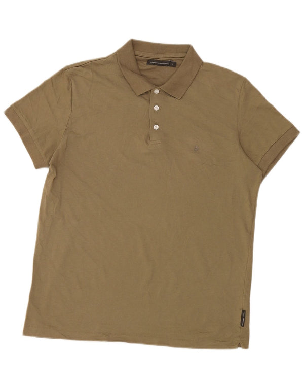 French Connection Polo Homme Large Kaki Coton