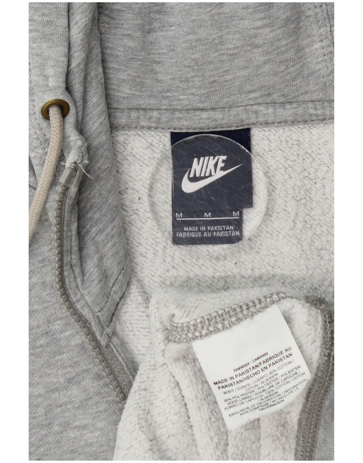 Nike Sweat à capuche zippé en coton moucheté gris moyen pour homme