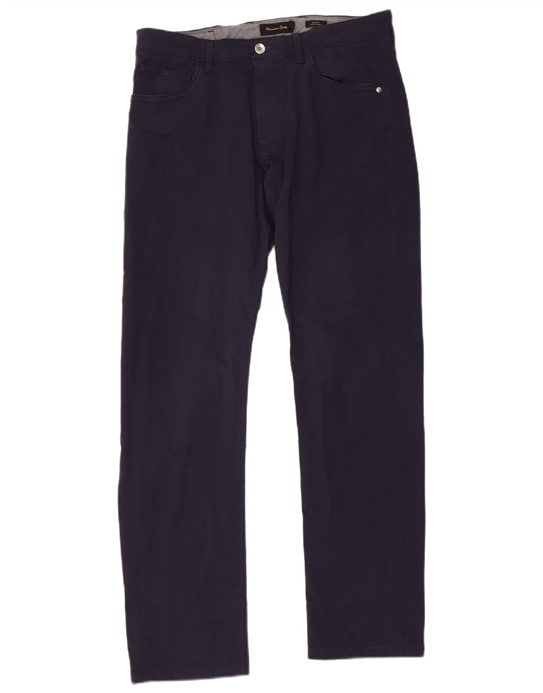 MASSIMO DUTTI Pantalon décontracté coupe slim pour homme EU 42 Large W32 L31 Bleu marine
