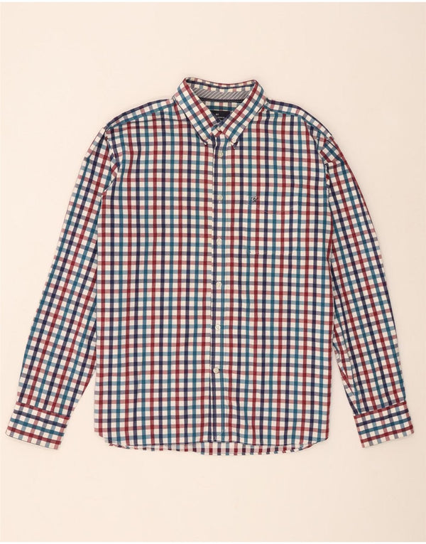Marks & Spencer Chemise Blue Harbour XL Vichy Multicolore Homme