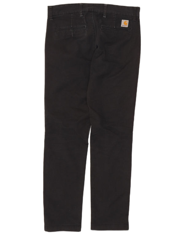 CARHARTT Pantalon Chino Slim Homme W32 L32 Noir Coton