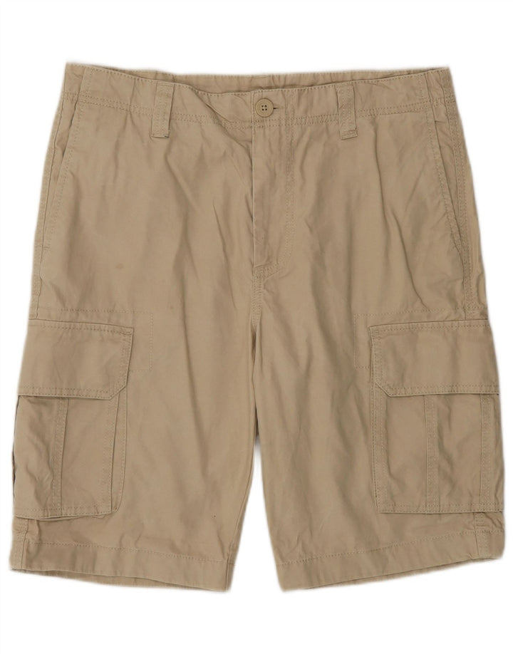 Benetton Short Cargo Homme IT 46 Small W32 Coton Beige