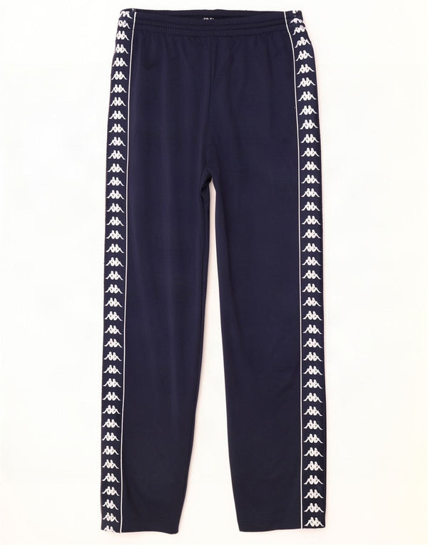 Kappa Pantalon de Survêtement Graphique Homme Large Bleu Marine Polyester
