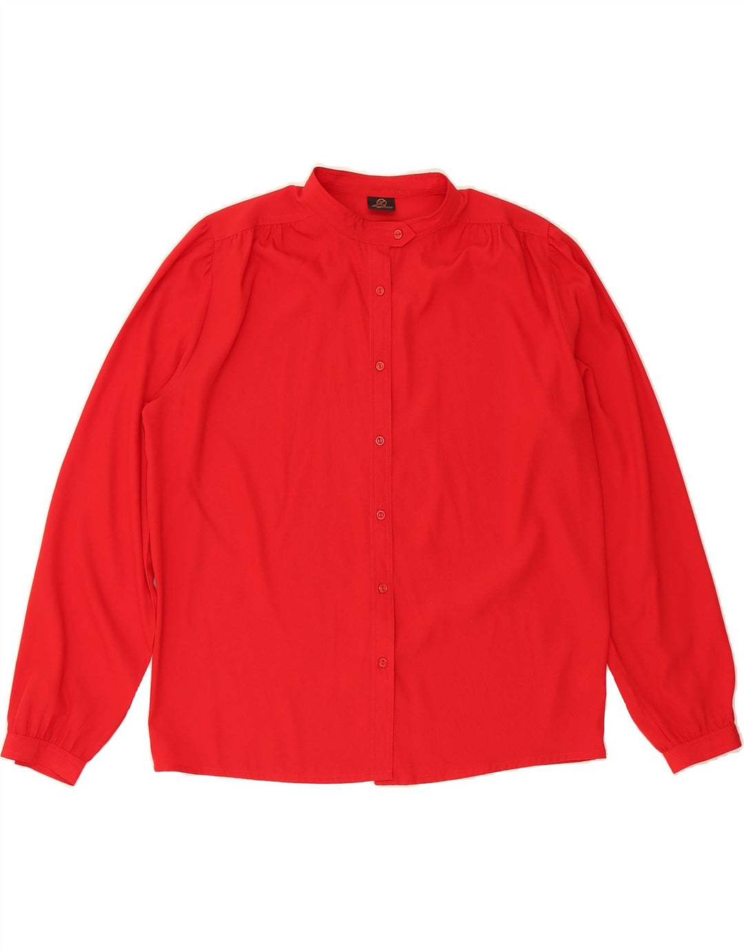 VINTAGE Womens Shirt Blouse EU 40 Medium Red Polyester Vintage Vintage and Second-Hand Vintage from Messina Hembry 