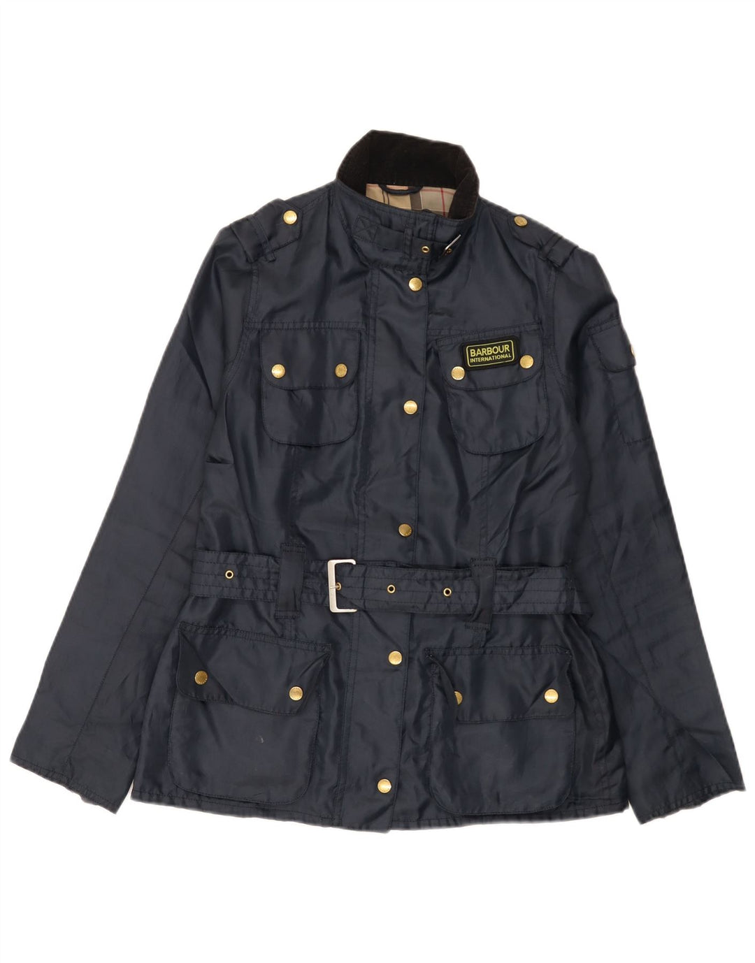 Barbour Veste utilitaire pour femme UK 10 Small Bleu marine Polyester
