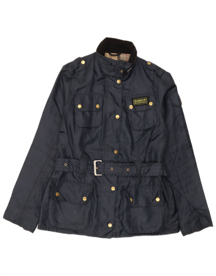 Barbour Veste utilitaire pour femme UK 10 Small Bleu marine Polyester