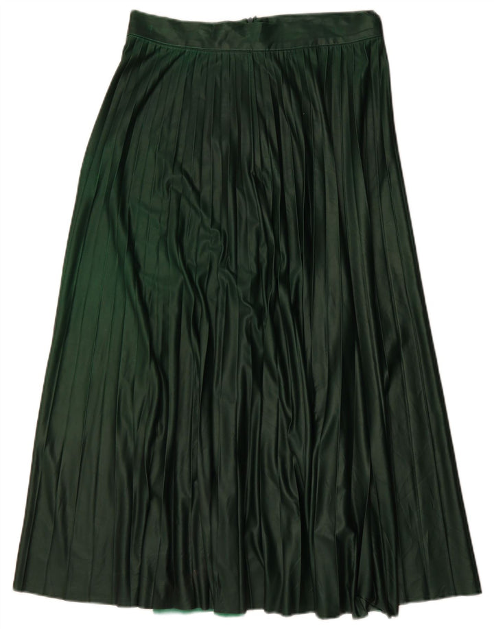 Zara Femme Jupe Plissée Moyen W28 Vert