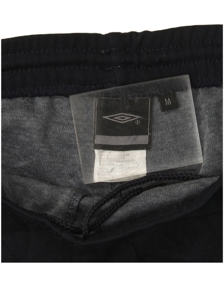 UMBRO Short de Sport Graphique Homme Bleu Marine Moyen Polyester Colorblock