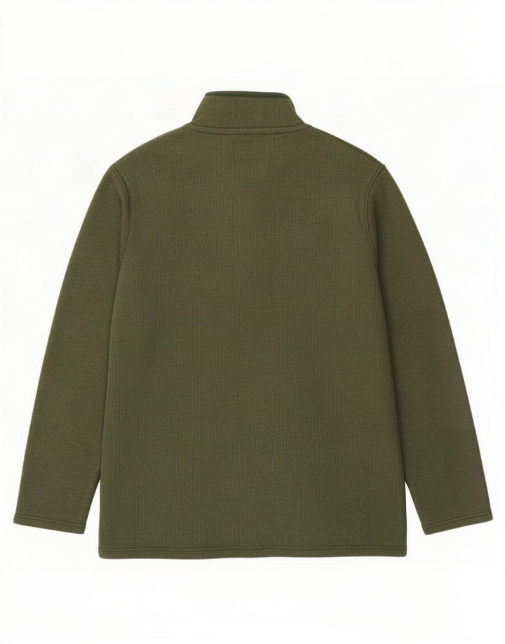 Mountain Warehouse Sweat-shirt à col zippé pour homme en polyester Vert Taille L
