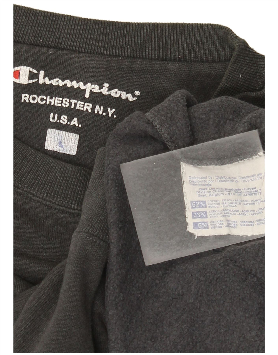 Champion Sweatshirt Jumper XL Gris Coton Homme