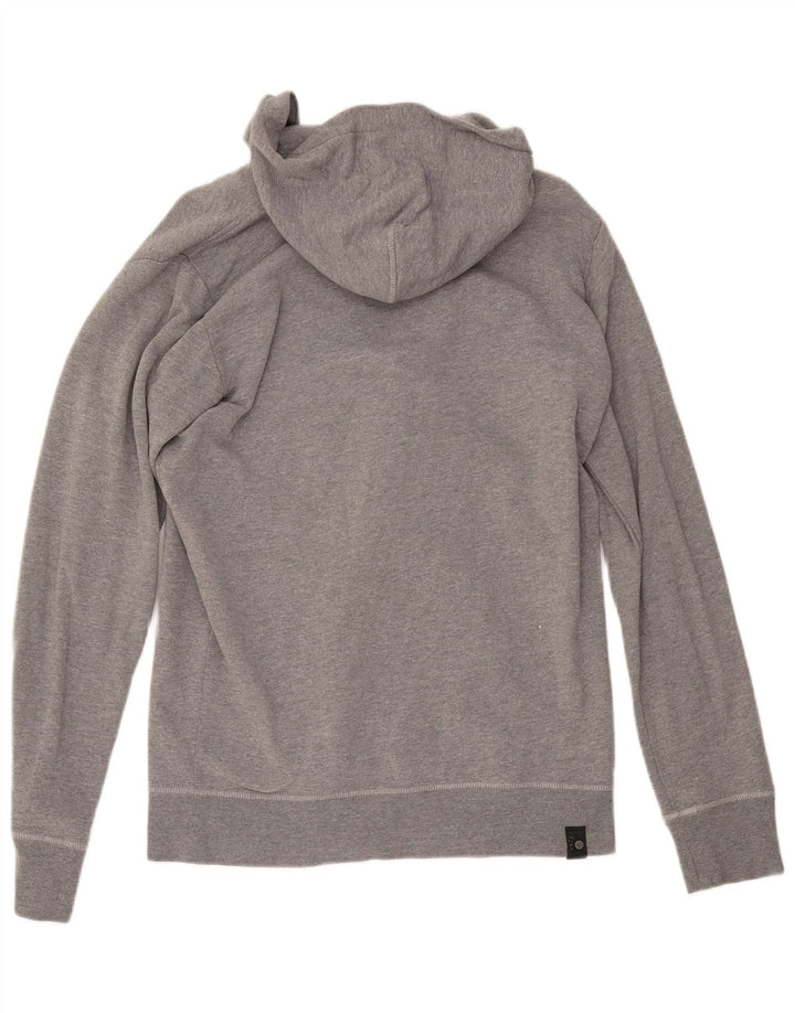 Diesel Pull à capuche zippé pour femme UK 16 Large Gris