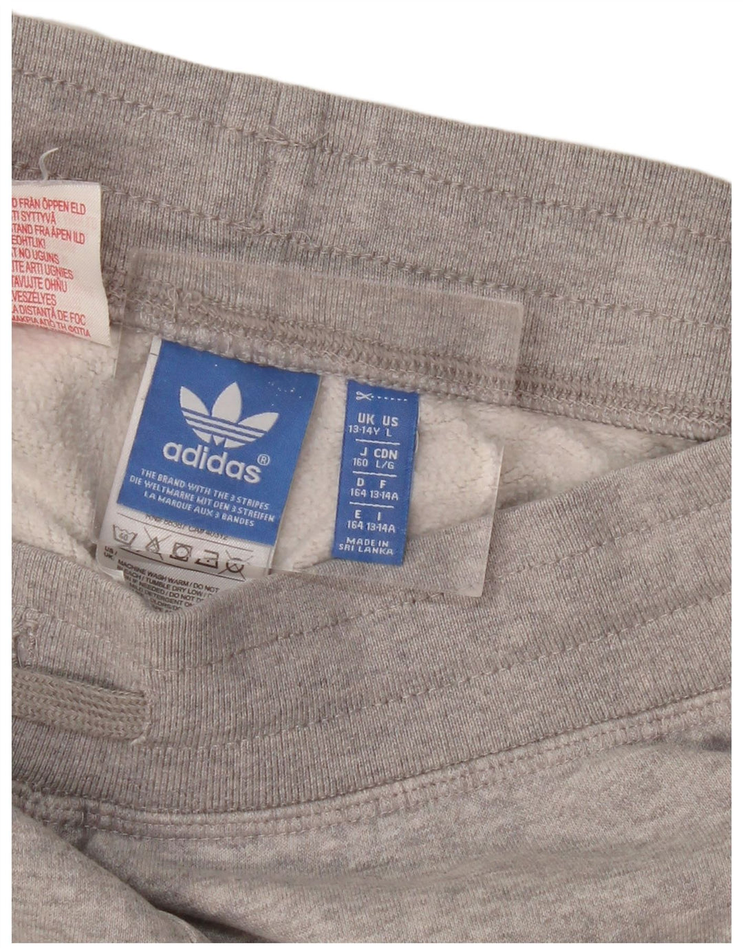 ADIDAS Pantalon de Survêtement Garçon Joggers 13-14 ans Gris Coton