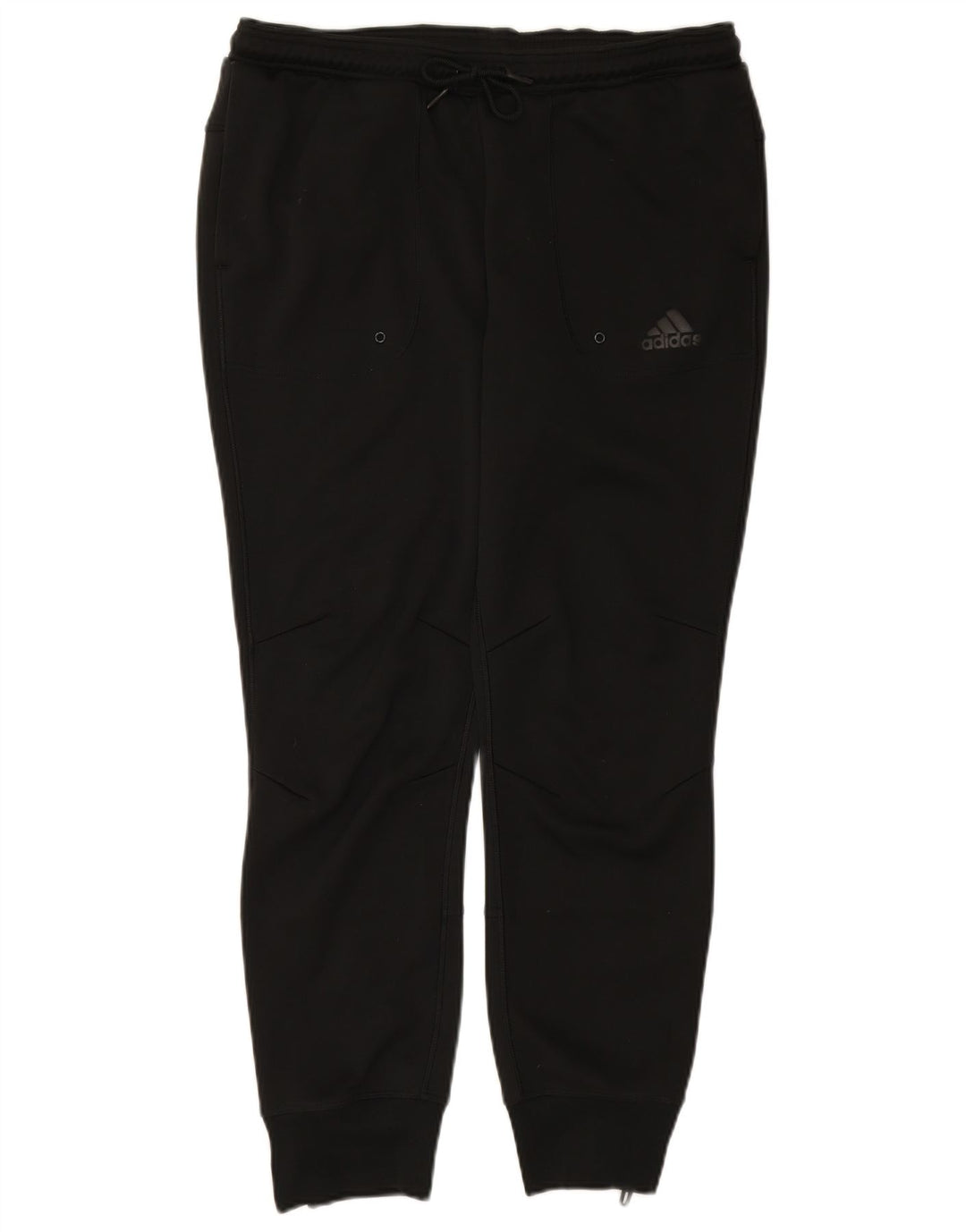 ADIDAS Pantalon de survêtement pour femme Joggers UK 16 Large Noir Polyester